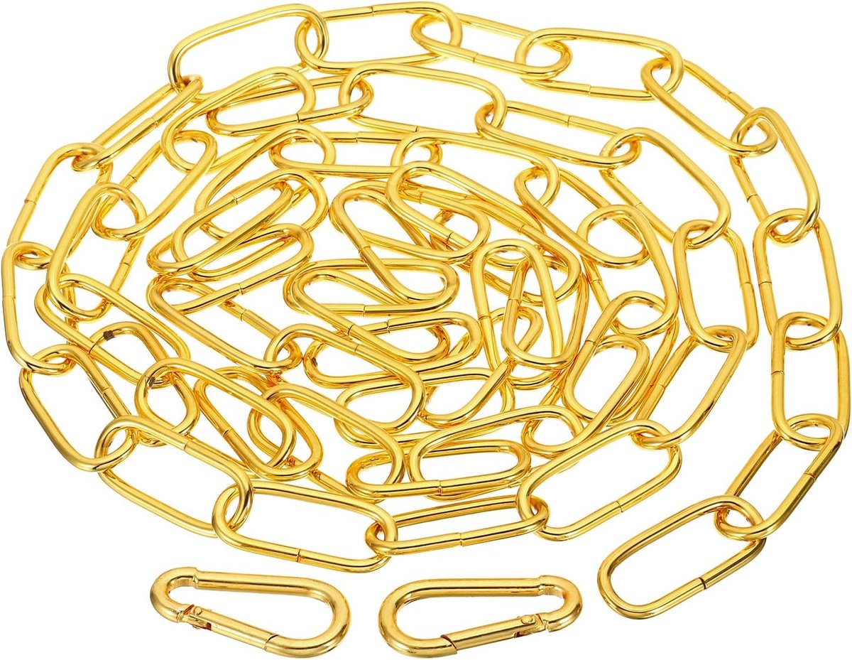 1,8 m gouden oppervlak verlichting hangketting metalen strik ketting