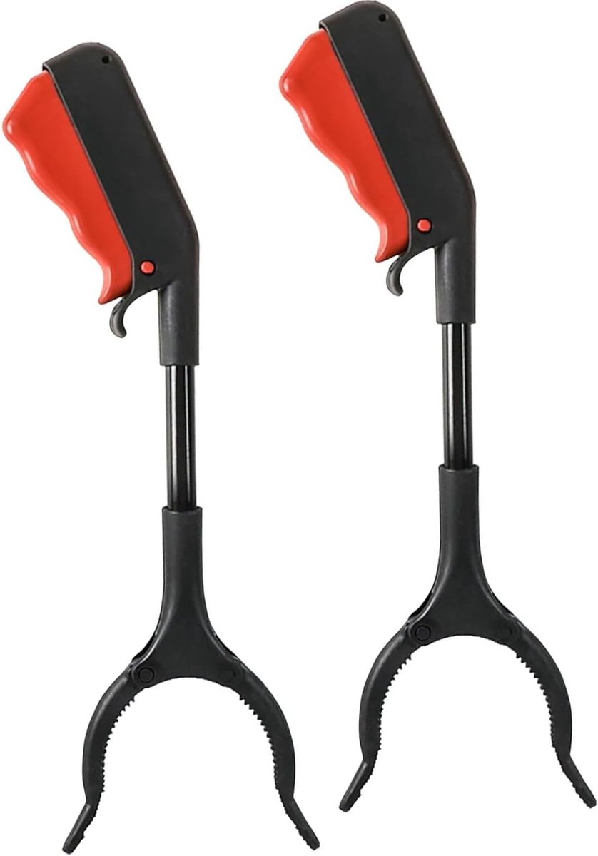 2 stuks lichtgewicht 30 cm ijzeren pijp vuilgrijpers - draagbare grijper tang voor gemakkelijk afval verzamelen thuis, balkon, badkamer