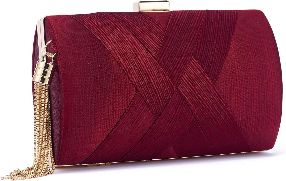 Dames clutch avondtas avondtas met kwast, danstas met franjes voor dames schoudertas ketting