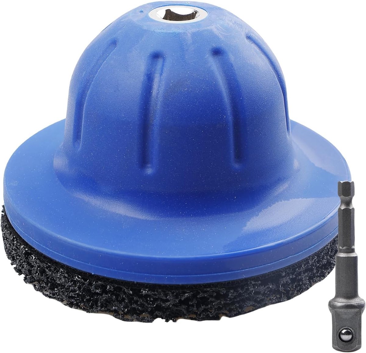 Professionele Radnabenborstel met 90mm Binnen Diameter voor Velgenreiniging en Onderhoud, Inclusief 1/2 Inch Sleutel voor Bandenwissel, 150mm (Blauw)