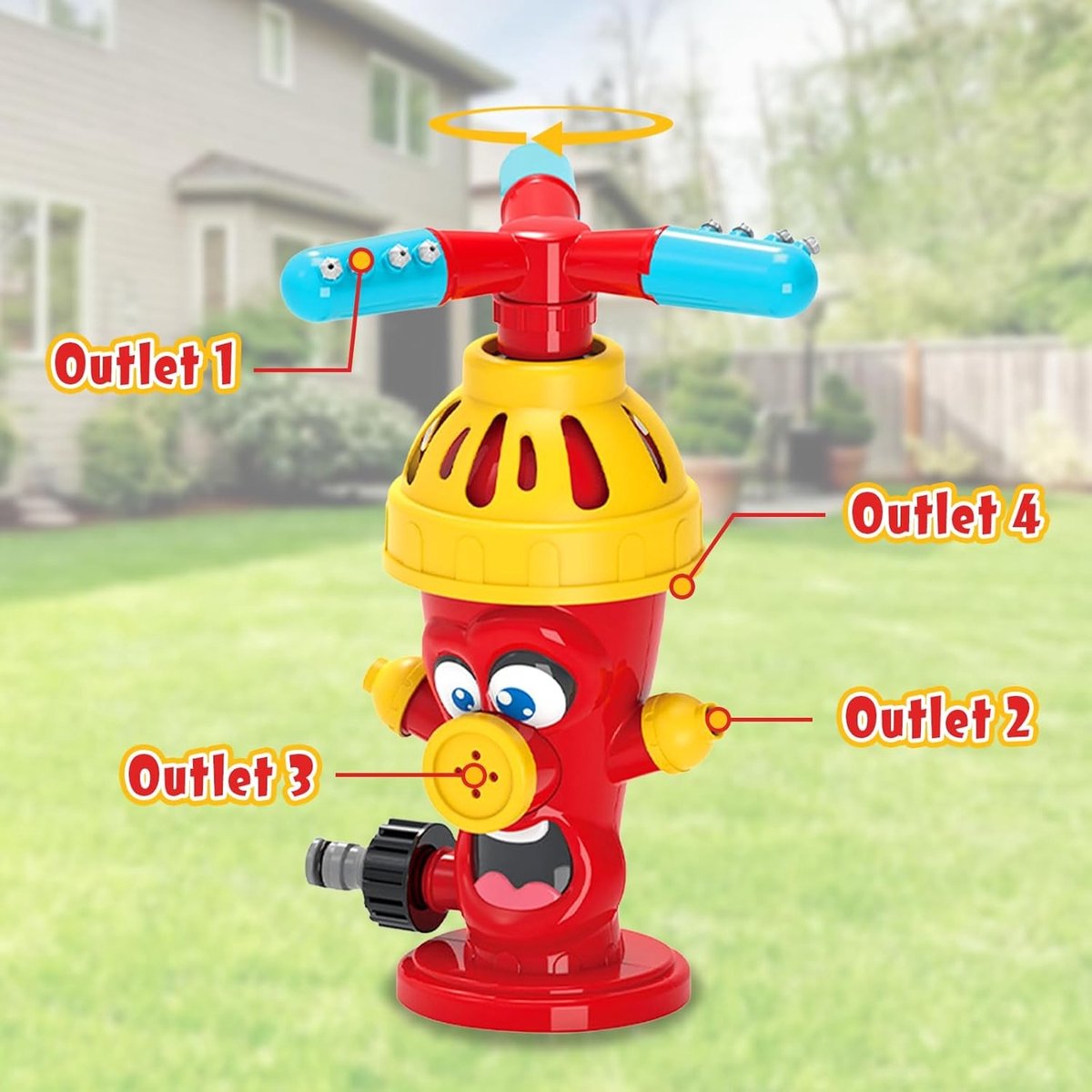 Rotating Slak Tuinsproeier voor Kinderen, Veilig en Duurzaam Speelgoed voor Buiten, Ideaal voor Zomer Waterplezier, Tuinaccessoires en Speelgoed voor Jongens en Meisjes