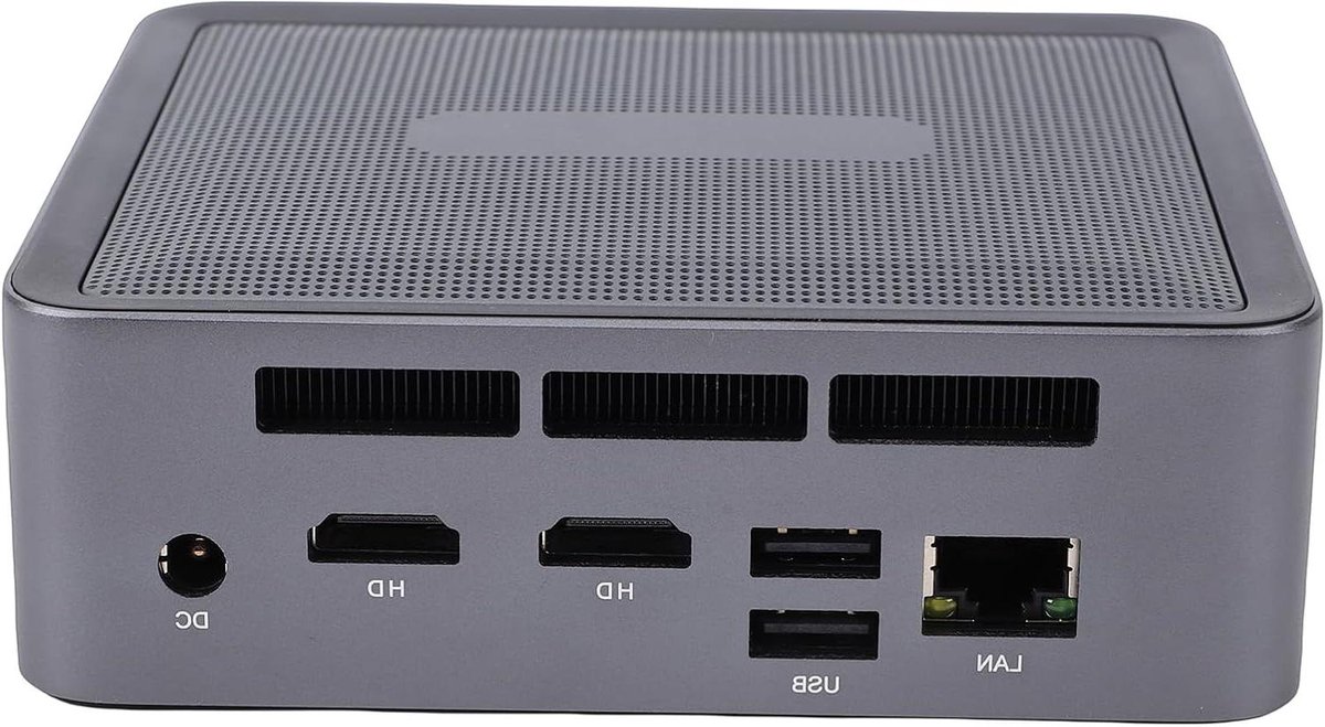 Mini PC - Compacte Computer Desktop - Multitasken en Gaming - Ryzen 7 5825U Processor - Dubbel 4K Display - Zwart