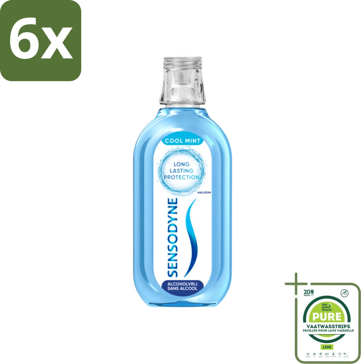 Sensodyne - Mondwater - Fresh & Cool - 500ml x 6