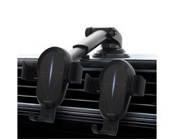 Phreeze CH32W - Telefoonhouder Auto Zuignap - Autohouder Telefoon - Draadloze Oplader Auto - Dashboard, Raam & Ventilatie - GSM Houder Auto - Universeel