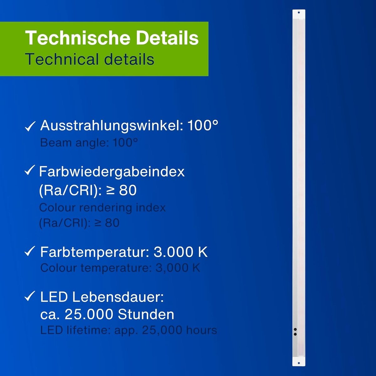 Led-inbouwlamp - Zilver - 60 x 5,5 x 22 cm - Aluminium met Contactloze Sensor - Voor Keuken en Kasten