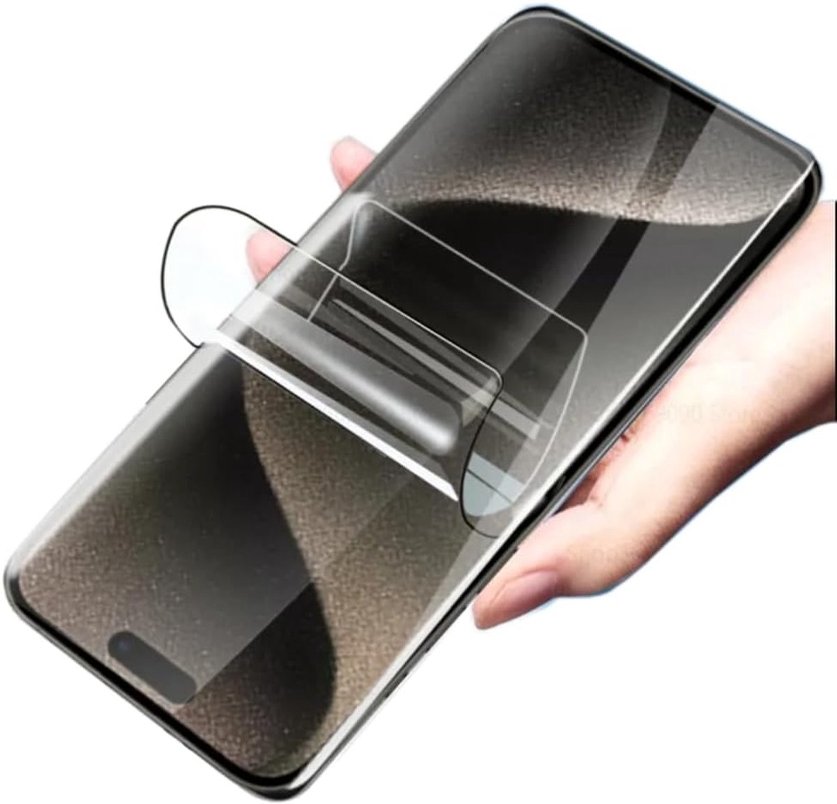 2pcs hydrogel film voor iphone 15 Plus 6.7" 2023 | Flexibele Gelfilm met Hoge Gevoeligheid Schermbeschermer Explosiebewijs HD TPU Display Vingerafdruk-ontgrendeld