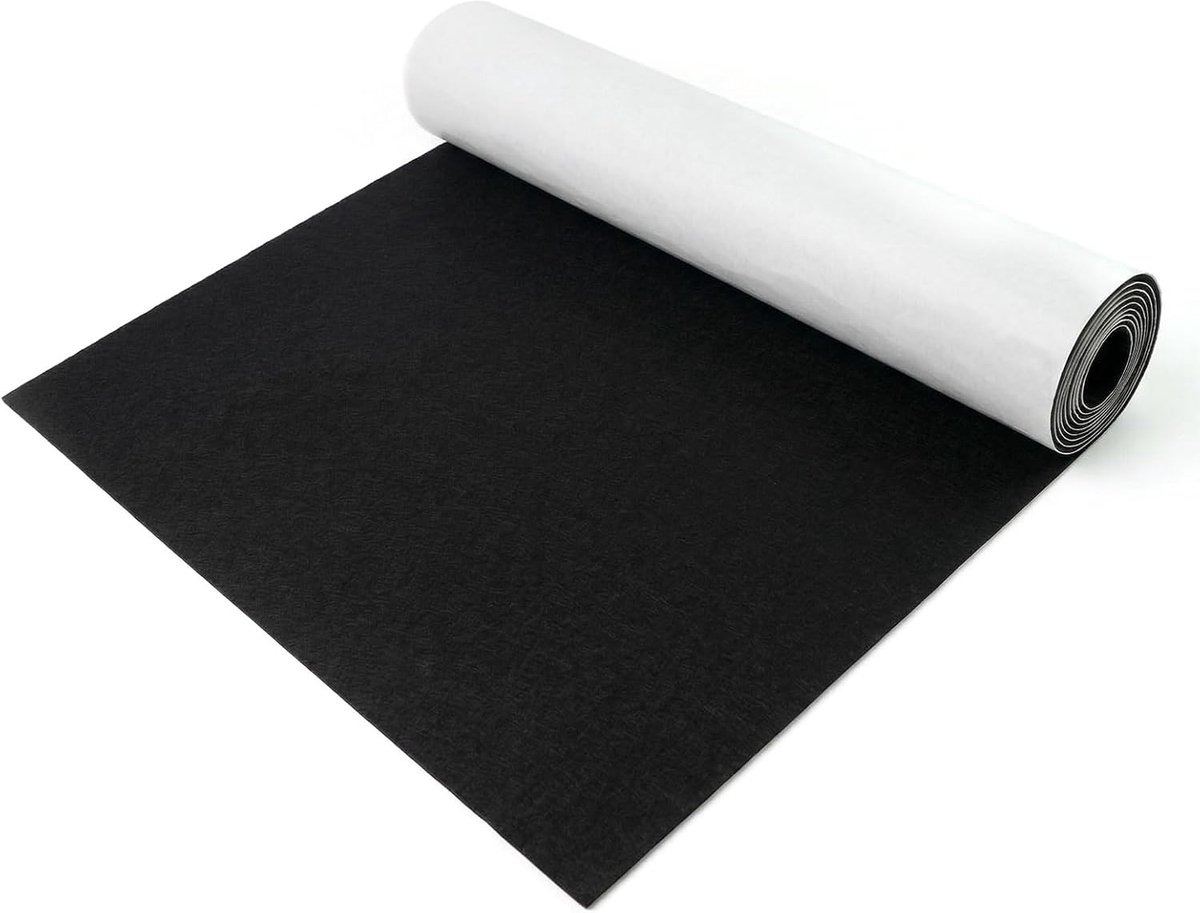Zelfklevend Vilt Rol, 40 x 250 cm, 1 mm Dik Viltglijders Voor Stoelpoten en Meubels, Op Maat Te Snijden, Vloerbescherming tegen Krassen & Geluidsreductie voor Houten en Laminaatvloeren