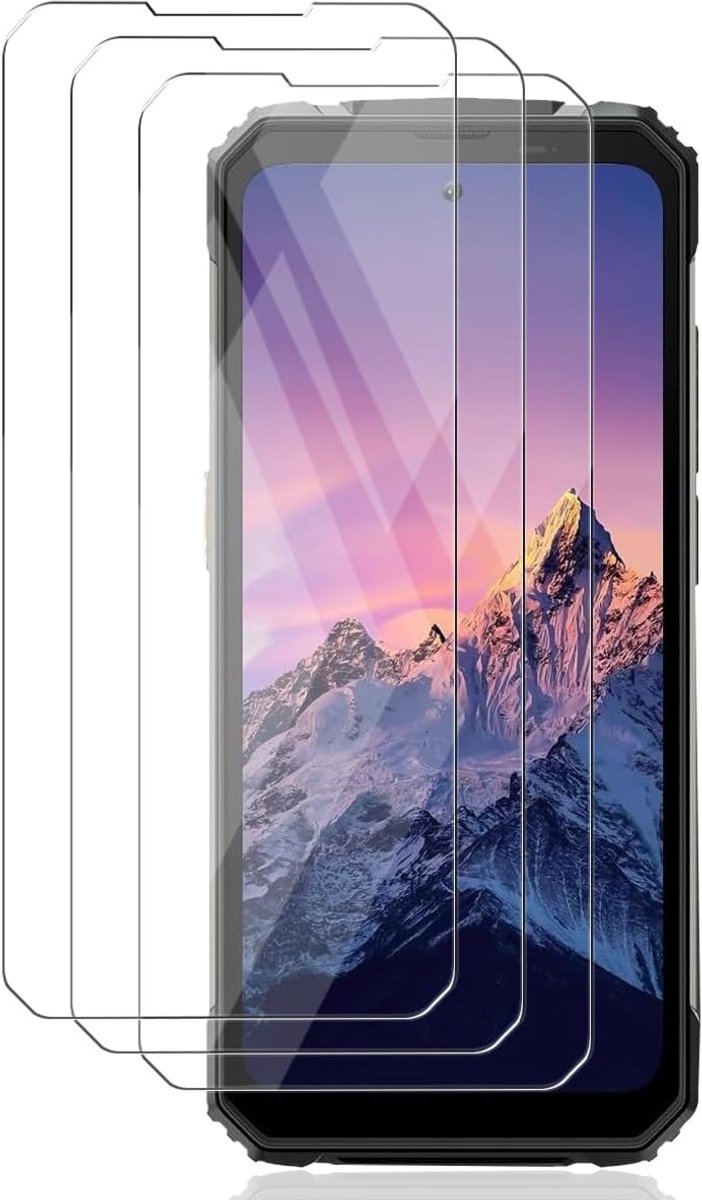 3 stuks gehard glas voor Blackview BV8100 screenprotector van gehard glas, krasbestendig, hardheidsgraad 9H, HD helder voor Blackview BV8100