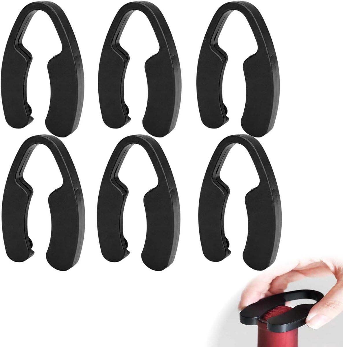 Capsulesnijder voor wijnflessen, 6 stuks, foliesnijder, wijnaccessoires, keukenhulp, eenvoudig in gebruik