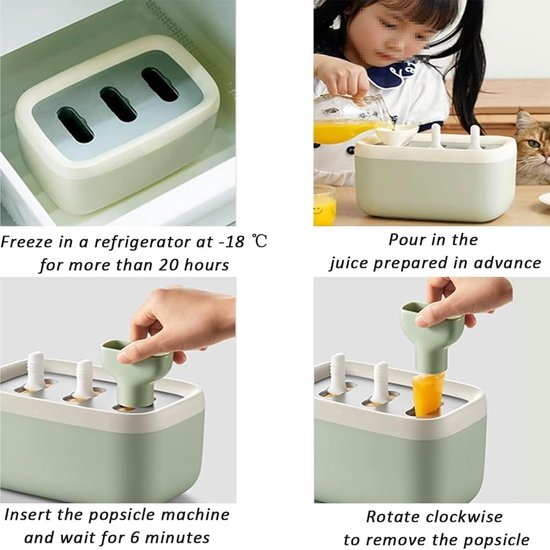 IJsmachine - Dessertmaker - Zelf Lekkernijen Maken - Drie Smaken Tegelijk - Grote Capaciteit - Geel — afbeelding 2