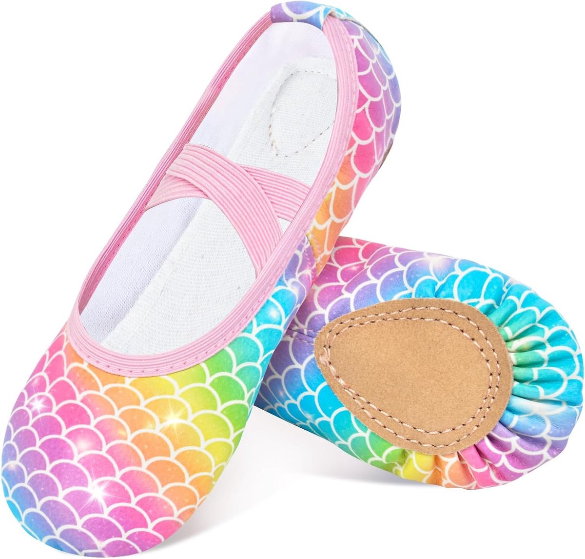 Balletschoenen voor Meisjes - Zachte PU Leren Dansschoenen voor Peuters, Ideaal voor Gymnastiek en Yoga