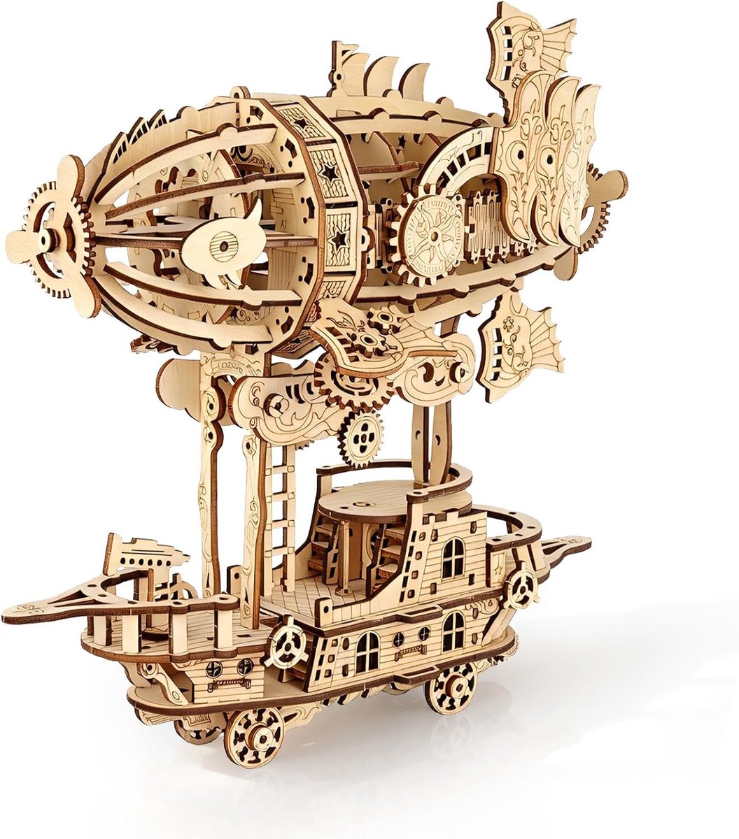 3D-puzzel van hout voor volwassenen, fantastisch vliegtuigmodel [178 stuks], doe-het-zelf mechanische constructieset, decoratieve voorwerpen voor thuis, ideaal voor verjaardagen, Kerstmis