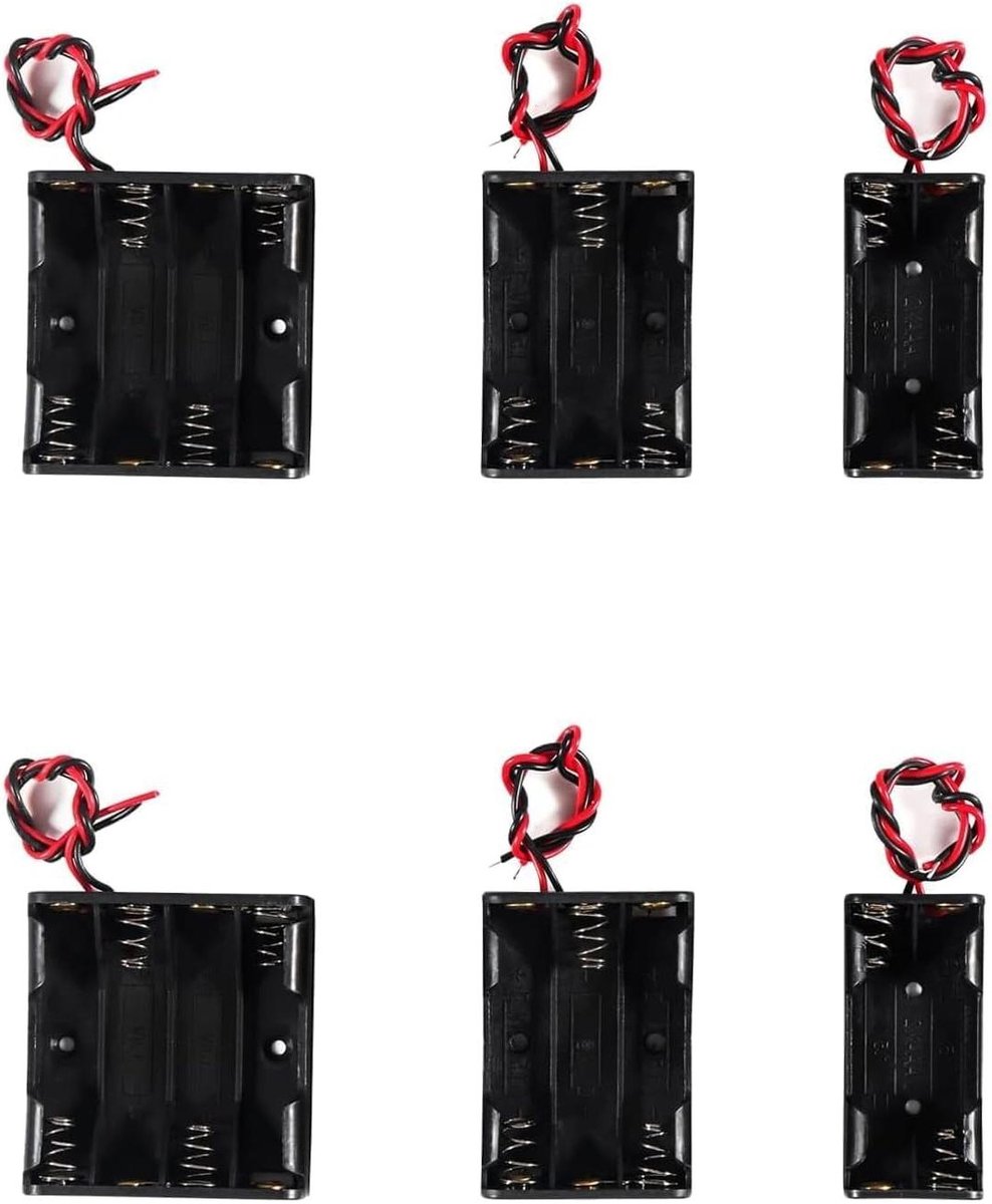 Batterijhouder Plastic Box - Batterij Opbergdoos - Batterijen Organiseren - Transparant Met Klep - 7 x 5 x 1 cm