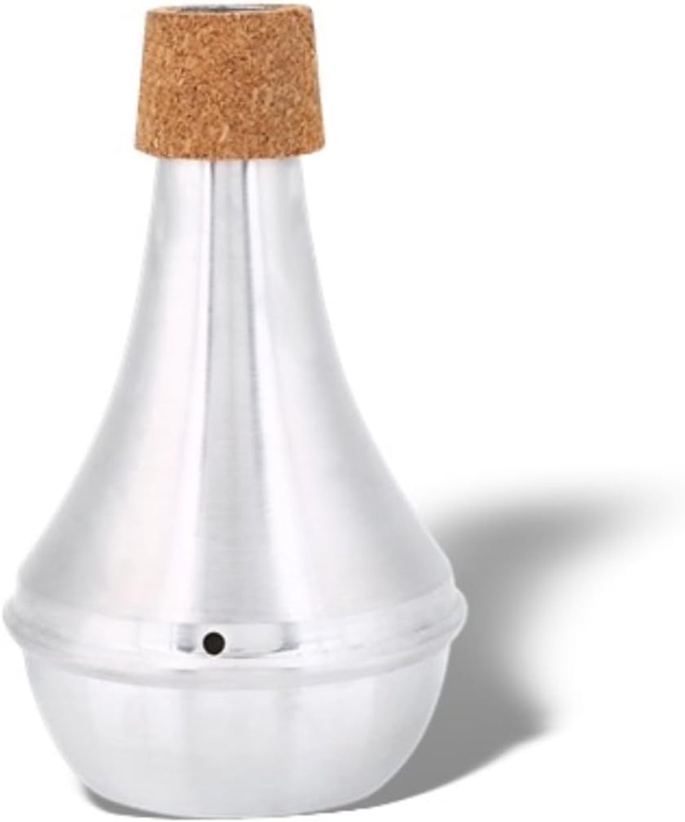 Mute, Aluminum Alloy Cork Trumpet Mute Practice Brass Musical