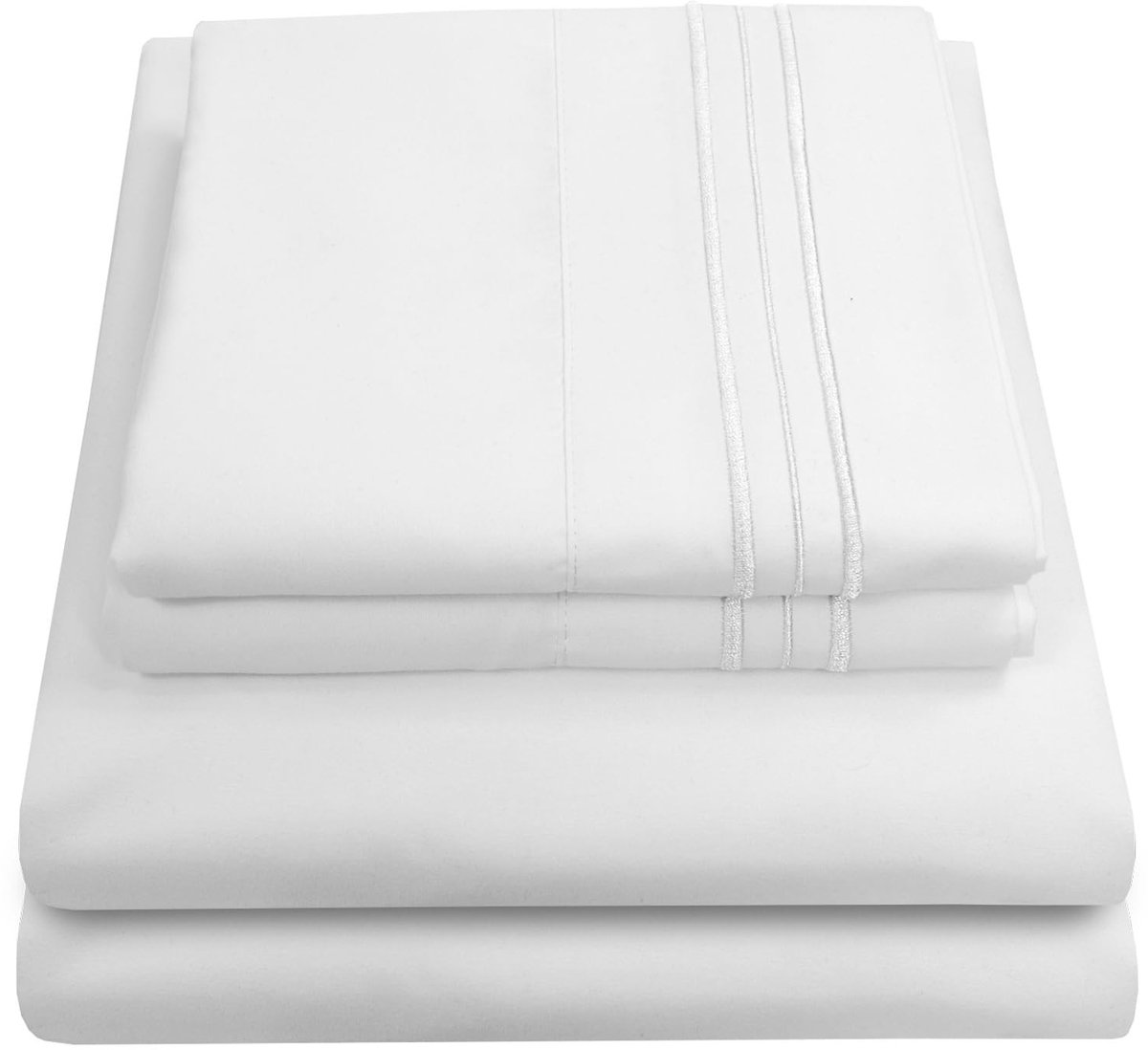 Omgoods - 1800 Thread Count Microfiber Laken Set voor Queen Bed