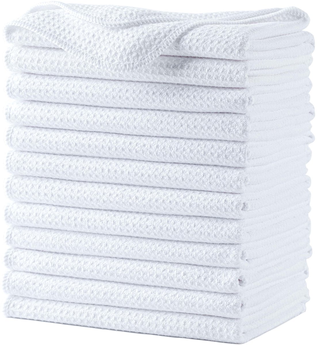 Omgoods - Microvezel Keukenhanddoeken - 12 Stuks Wafelstructuur