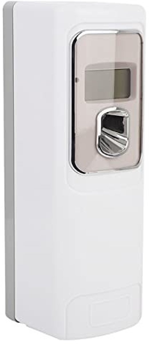 Omgoods - Luchtverfrisser Dispenser - Automatische Spray - Wandmontage - Parfum Aërosol - Geschikt voor Thuis en Kantoor - Elektrisch met LCD-scherm