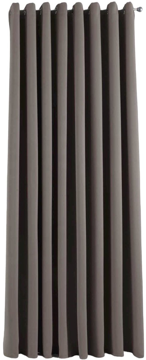 Omgoods - Opaque Thermal Gordijn 'NewYork' - Taupe Blackout Gordijn, Geluid- en Warmte-isolerend, H245 x W295 cm