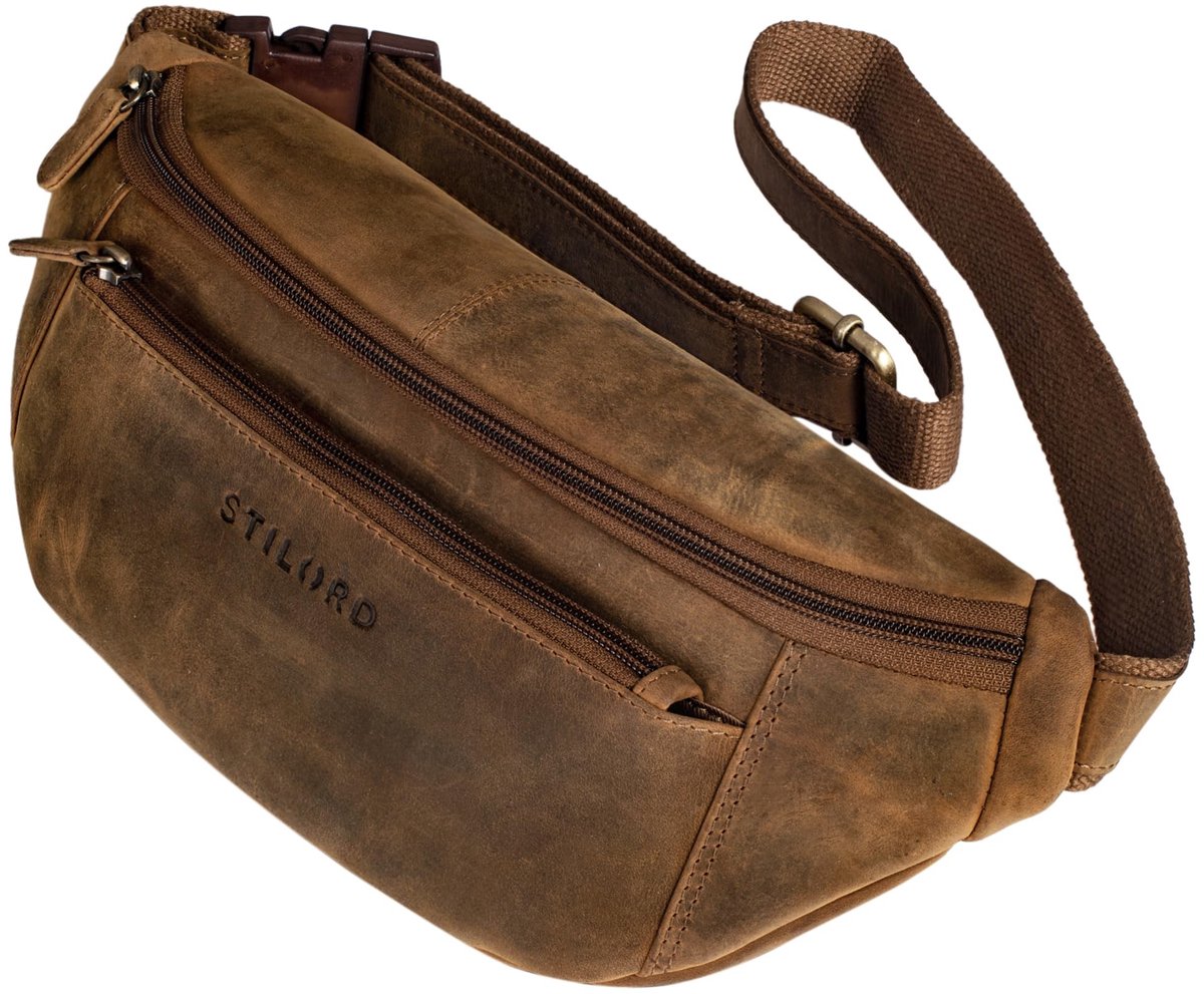 Omgoods - 'Bryce' Fanny Pack van Echt Leer - Vintage Heuptas voor Reizen en Festivals