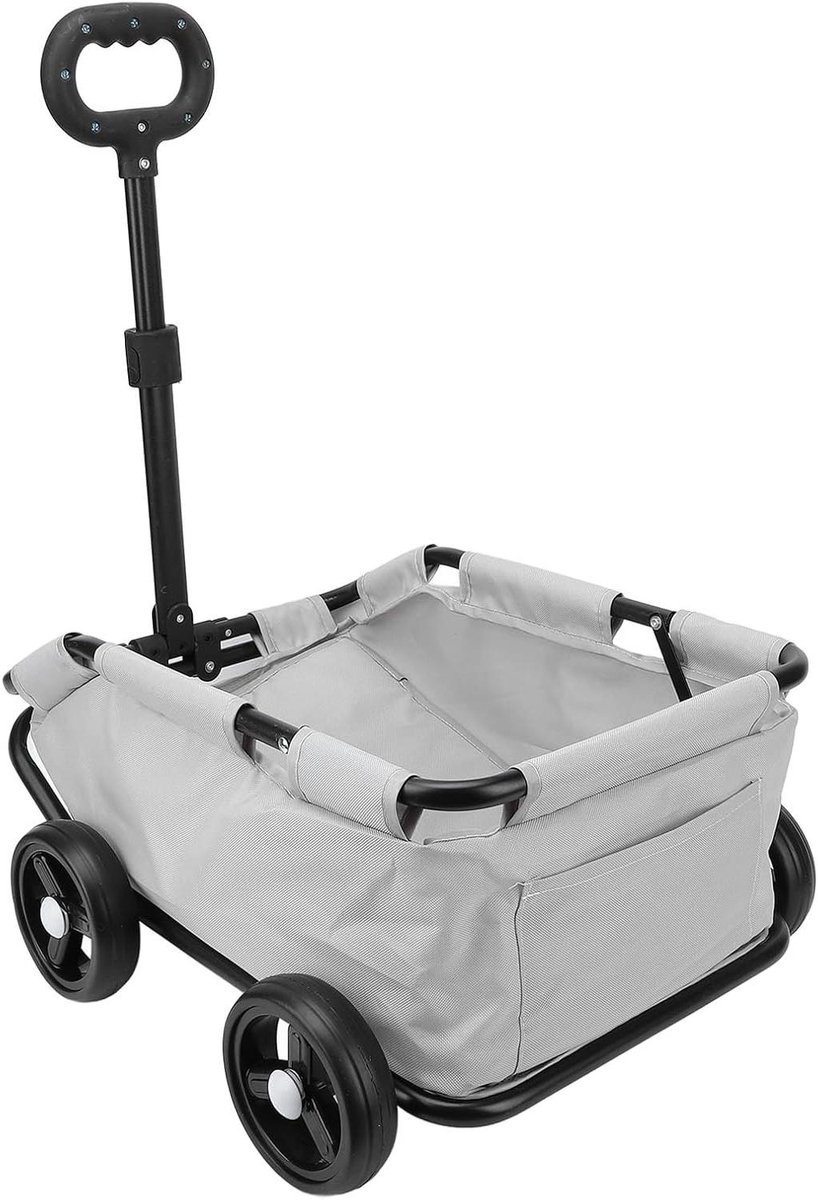 Huisdier Kinderwagen - Hondenbuggy Kattenbuggy - Comfortabel Reizen - Ruim Geventileerd Ontwerp - 56 x 37 x 16 cm - Grijs