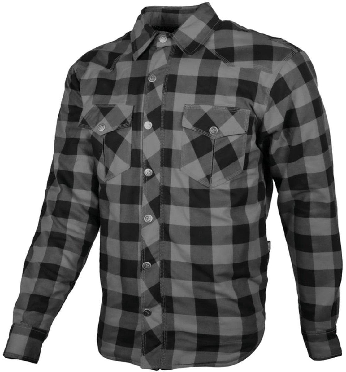 gms Jaguar Zwart Grijs Motoroverhemd - Shirts