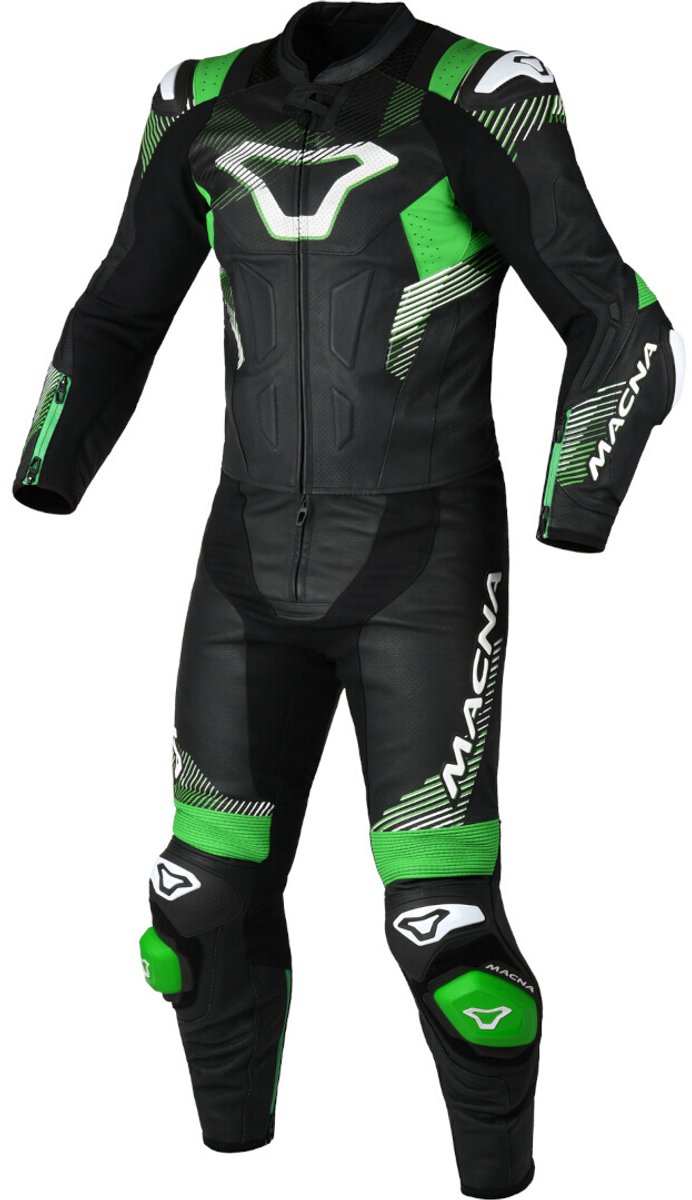 Macna Armadyl Geperforeerd tweedelig motorfiets lederen pak -