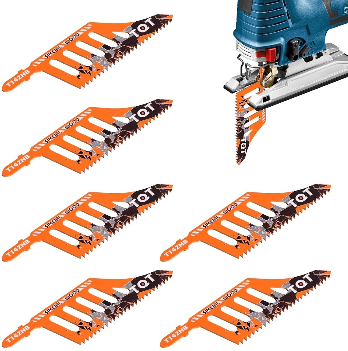 Professionele Jigsaw Blades voor Hout, Kurk en Plywood - T-Shank Zaagbladen voor Scroll Saw en Fiberboard, 11 TPI Compatibel met Diverse Merken