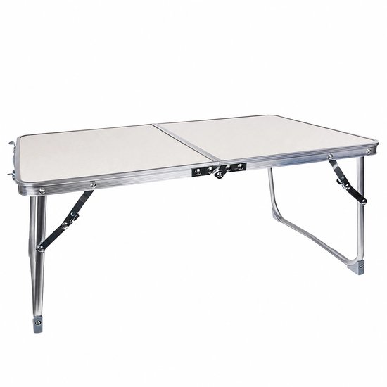 Inklapbare Campingtafel 61 x 41 cm - Aluminium Klaptafel - Lichtgewicht & Draagbaar - Picknicktafel voor Camping, Vissen en Outdoor — afbeelding 2