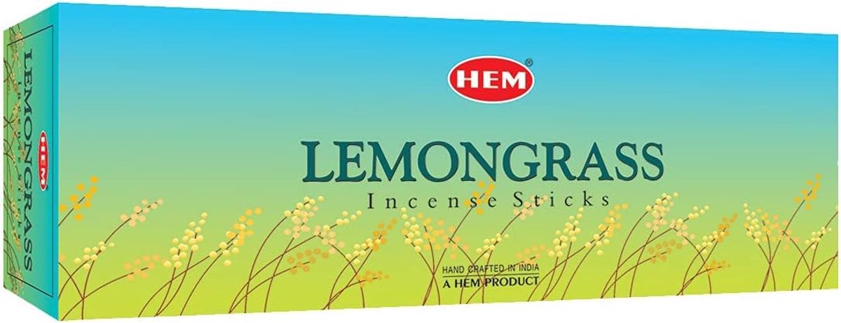 SnelShoppen - Zoom Citroengras Wierookstokjes 6 Pakken van 20 Sticks Bruin - Aromatische Wierook voor Ontspanning, Meditatie en Feesten