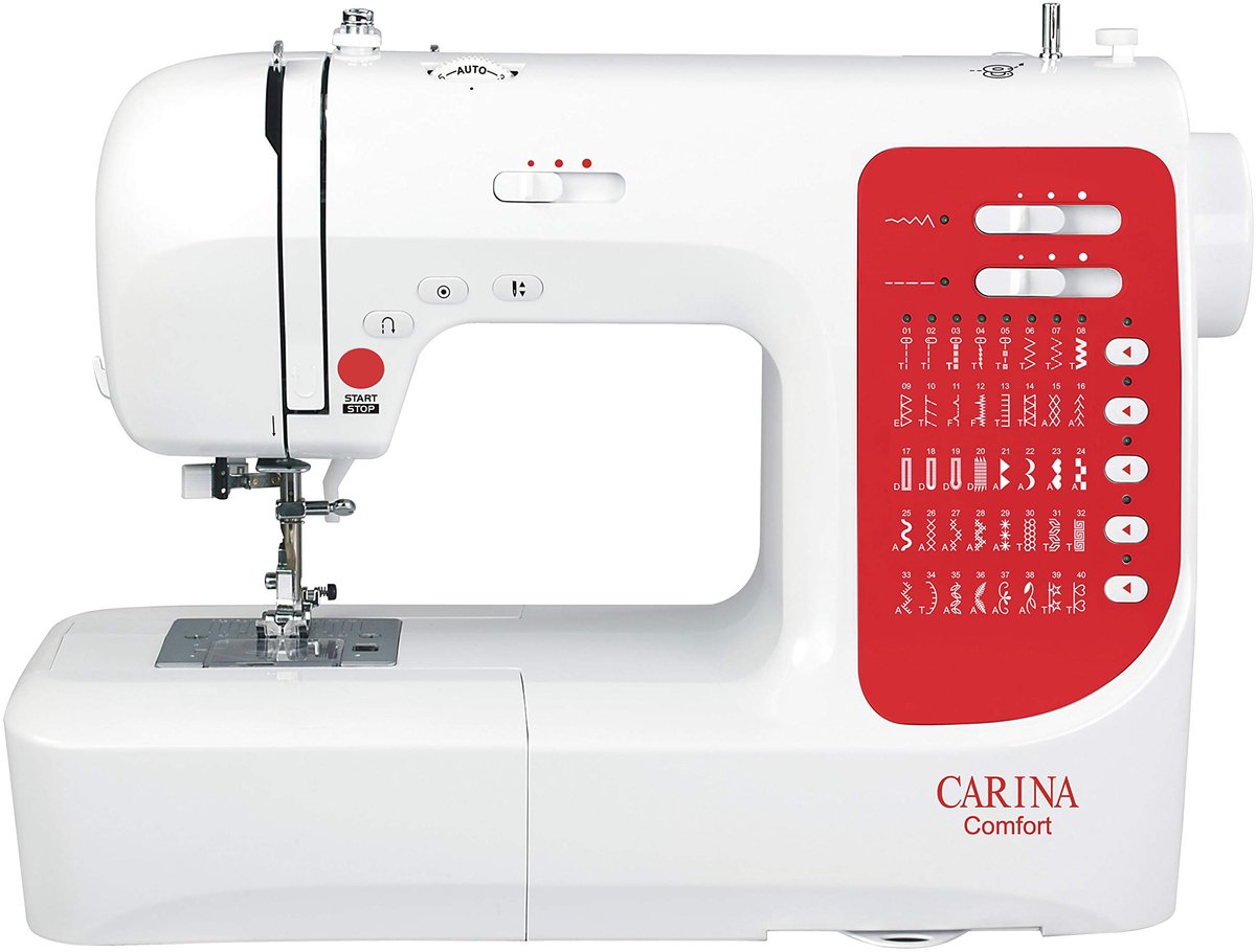 SnelShoppen - Carina H10A Comfort Naaimachine met Accessoires - Stikmachine voor Beginners, Meerdere Stikprogramma's, Inclusief Draad, Voetpedaal en H