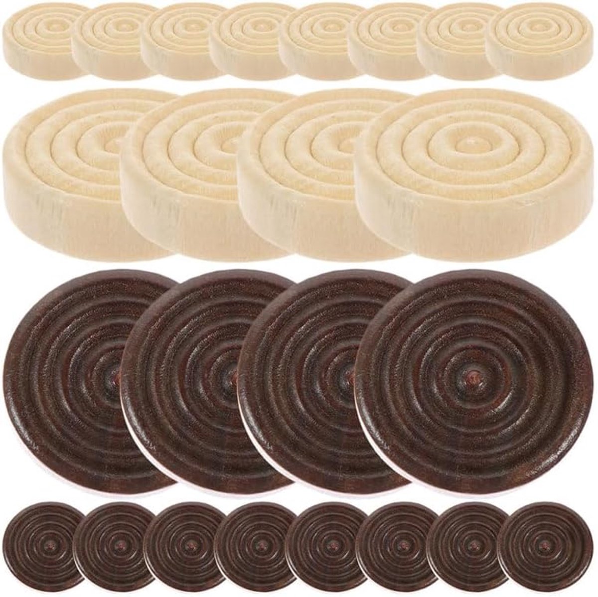 ibasenice 72 stuks damesaccessoires componentenboerenstukken houten