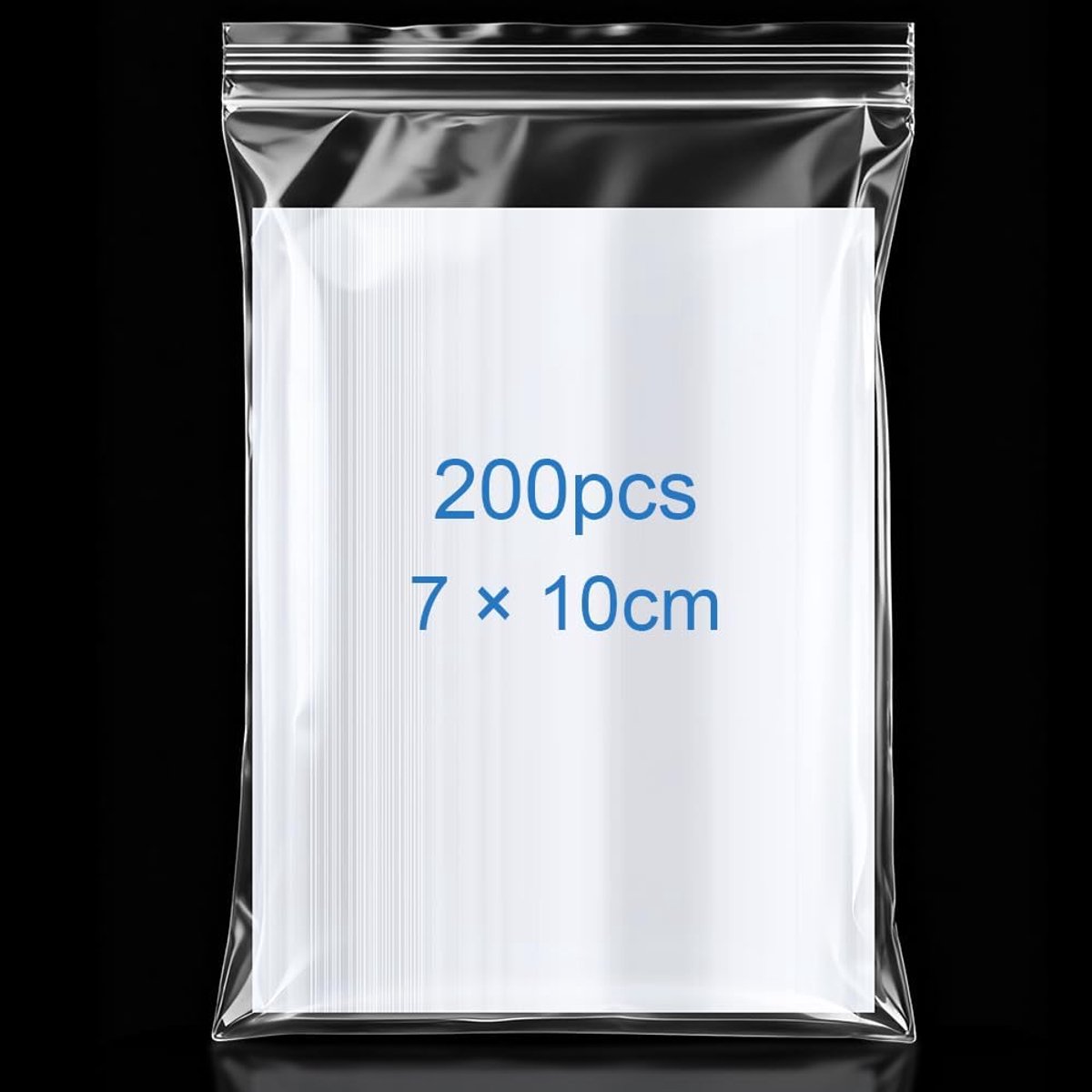 Hersluitbare Zakken Klein, 200 Stuks 70mm x 100mm Afsluitbare Plastic