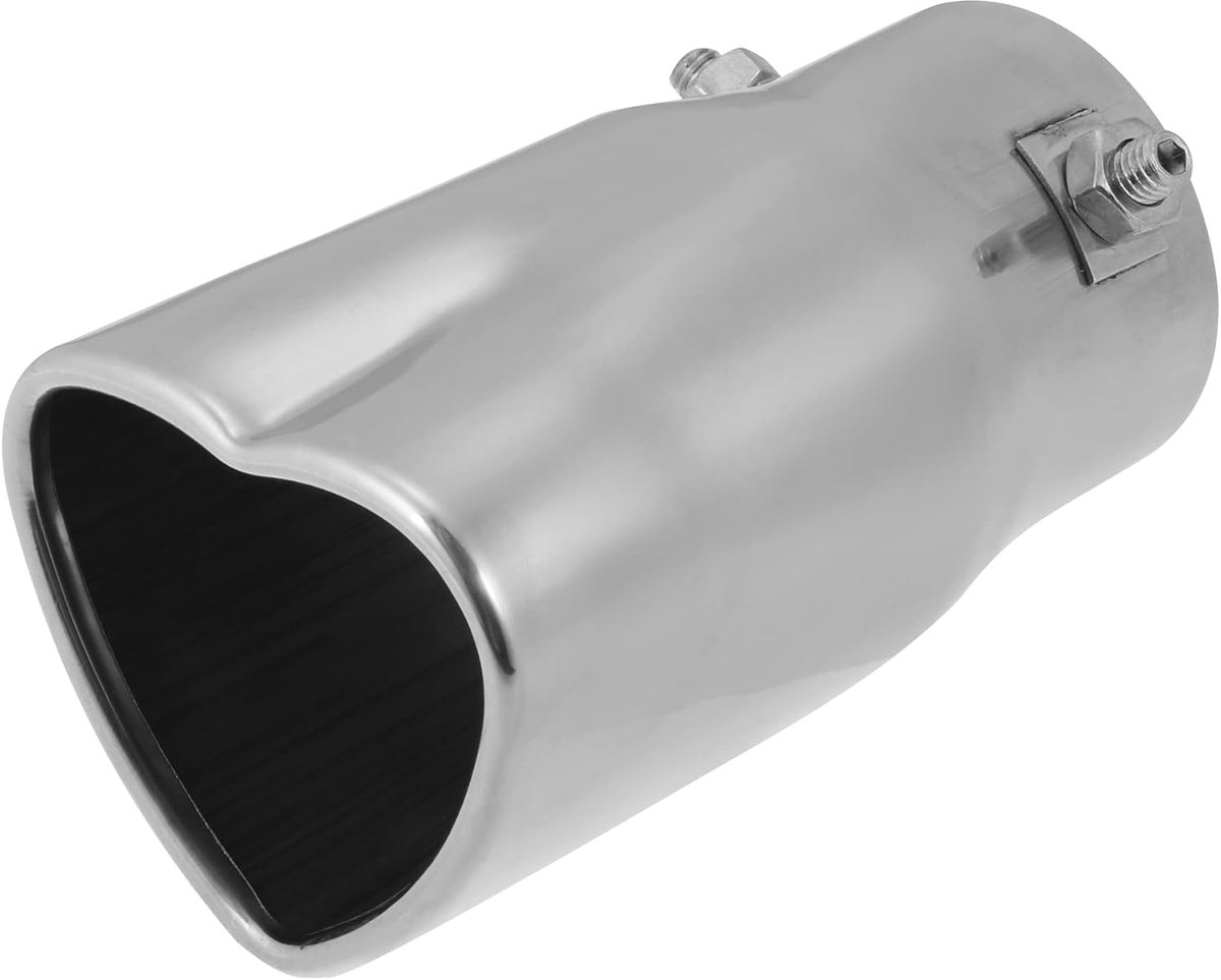 Autohaux Auto uitlaat tip buis hartvorm voor buisdiameter 0.94" tot
