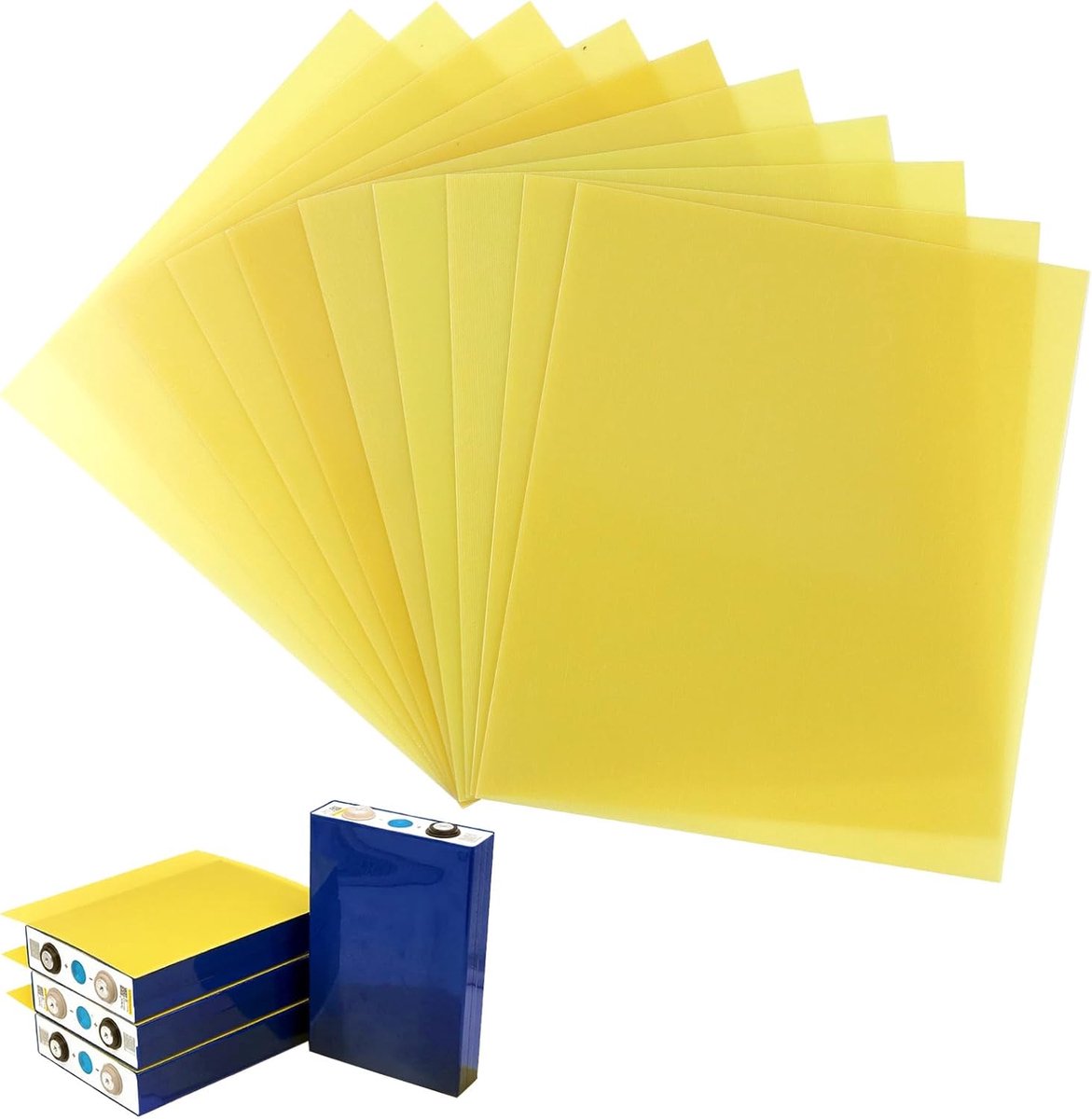 Bord Verpakking van 10, 20,3 cm x 17,2 cm, 0,05 cm Hoge Temperatuur Resistente Isolatie Bord voor DIY Batterij Pakket Lithium Batterij 3240