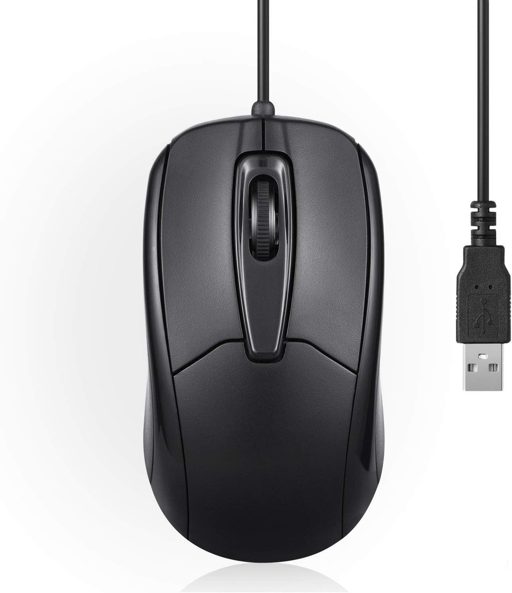 Perimice-209U bekabelde USB-muis met scrollwiel, geschikt voor links