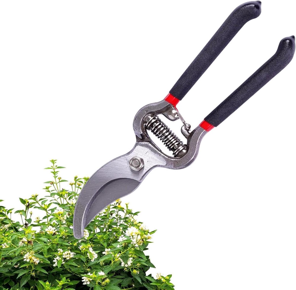Bloemenschaar Tuinschaar - Bloemenknipper Snoeischaar - Plantenonderhoud - Precisie Snijcontrole - 20.5 cm - Zwart