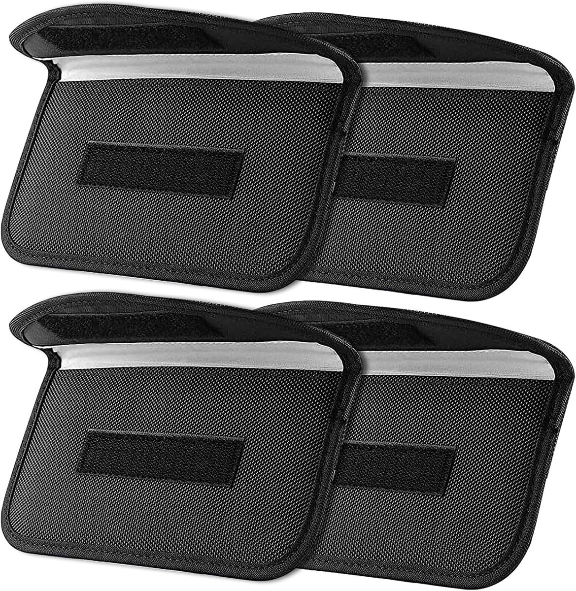 tas met signaalblokkeringsfunctie, afscherming van GPS en RFID, Faraday-tas, hoesje voor mobiele telefoon, autosleutels, sleutelhanger, grijs, EXTRA, mode