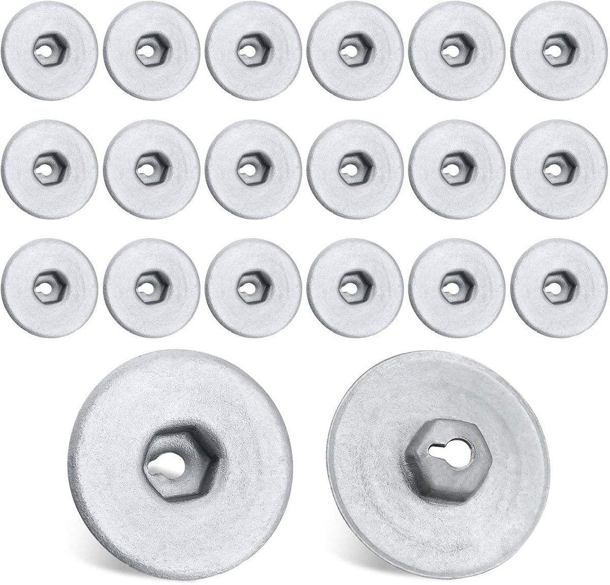 reparatieset klemschijven, auto ondervloer hittebescherming bevestiging sluitring, hittebescherming plaatmoer klemschijven compatibel met X1/X2/X3/X5/X6/X7 en Mini 1/2/3/4/5/6/7 Ser