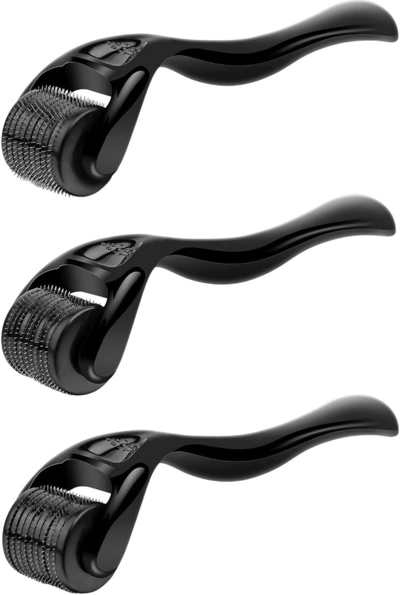 microneedling roller met 540 naalden, 0,5 mm, 1 mm, 1,5 mm, dermaroller voor gezicht, hoofdhuid, lichaam, haarroller, baardroller, huidverzorging, haarverzorging voor mannen en