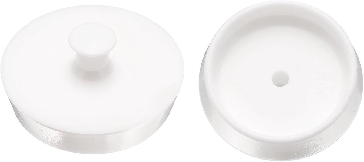 2 stuks afvoerstop, siliconen badstoppers, 54 mm tot 56 mm, keukenspoelafvoerstop met handvat voor wasgoed, gootsteen, douche, wastafel afdekking