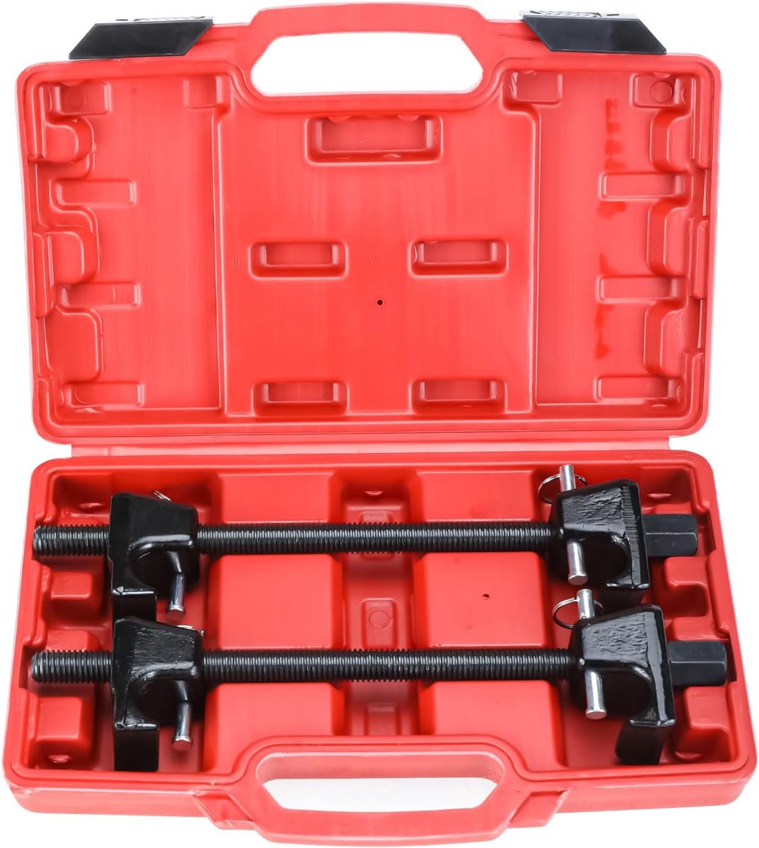 2 stuks spiraalveer compressor Macpherson veerklemmen ophanging van auto vrachtwagen garage gereedschap automotive gereedschap (rood)