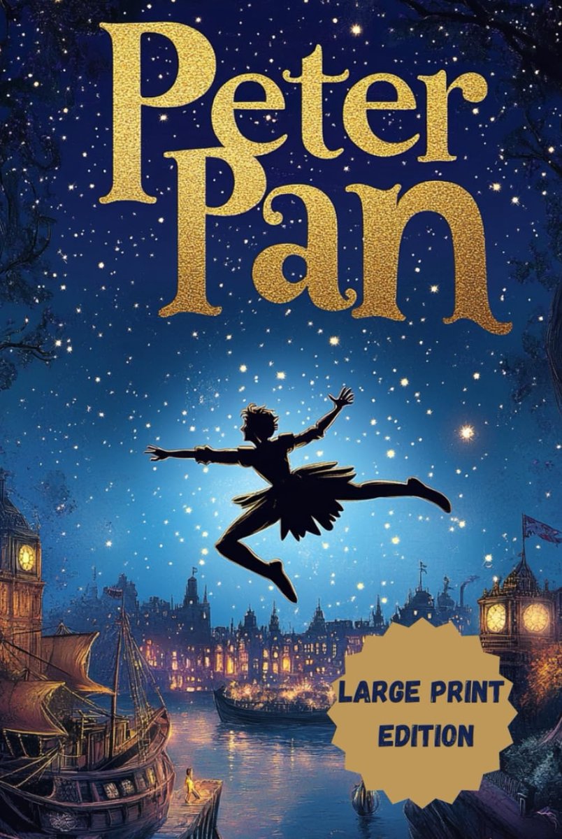 SnelShoppen - Peter Pan (Grote Letter Editie) - Tijdloze Avonturen van Magie, Kindertijd en de Betovering van Nooitgedacht - Perfect voor Kinderen en