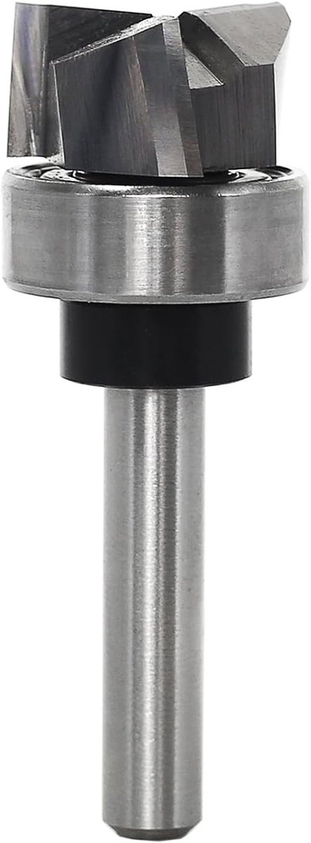 Spiraal kantenfrees 6 mm schacht, 3 snijkanten down cut spiraalfrees