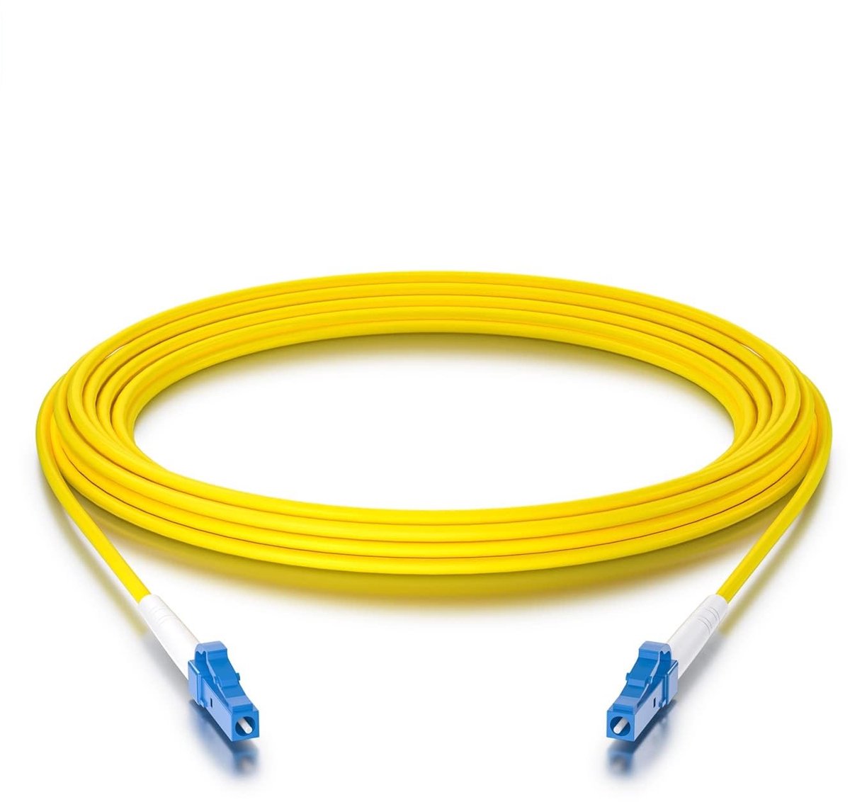 Simplex Fiber Patch Cord, 9/125μm Single Mode, LSZH, 67 ft/20 m
