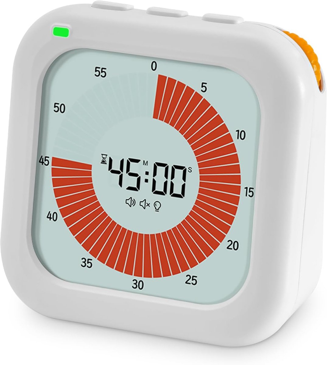 Pomodoro Timer voor Kinderen - 60 Minuten - Digitaal Eivormig Alarm - Hulp bij Tijdbeheer - ShopVlot