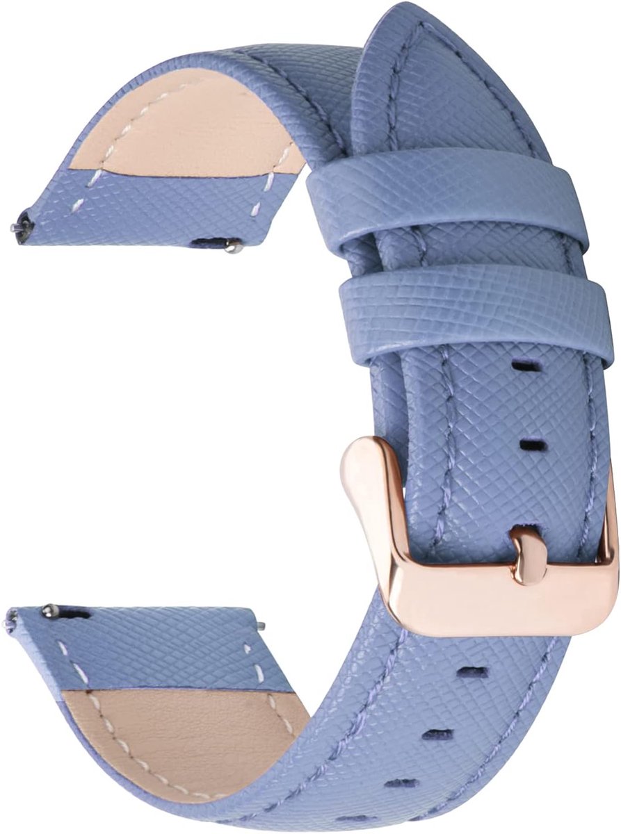 Horlogebandje 18mm, Cross Serie echt lederen armband, reserveband
