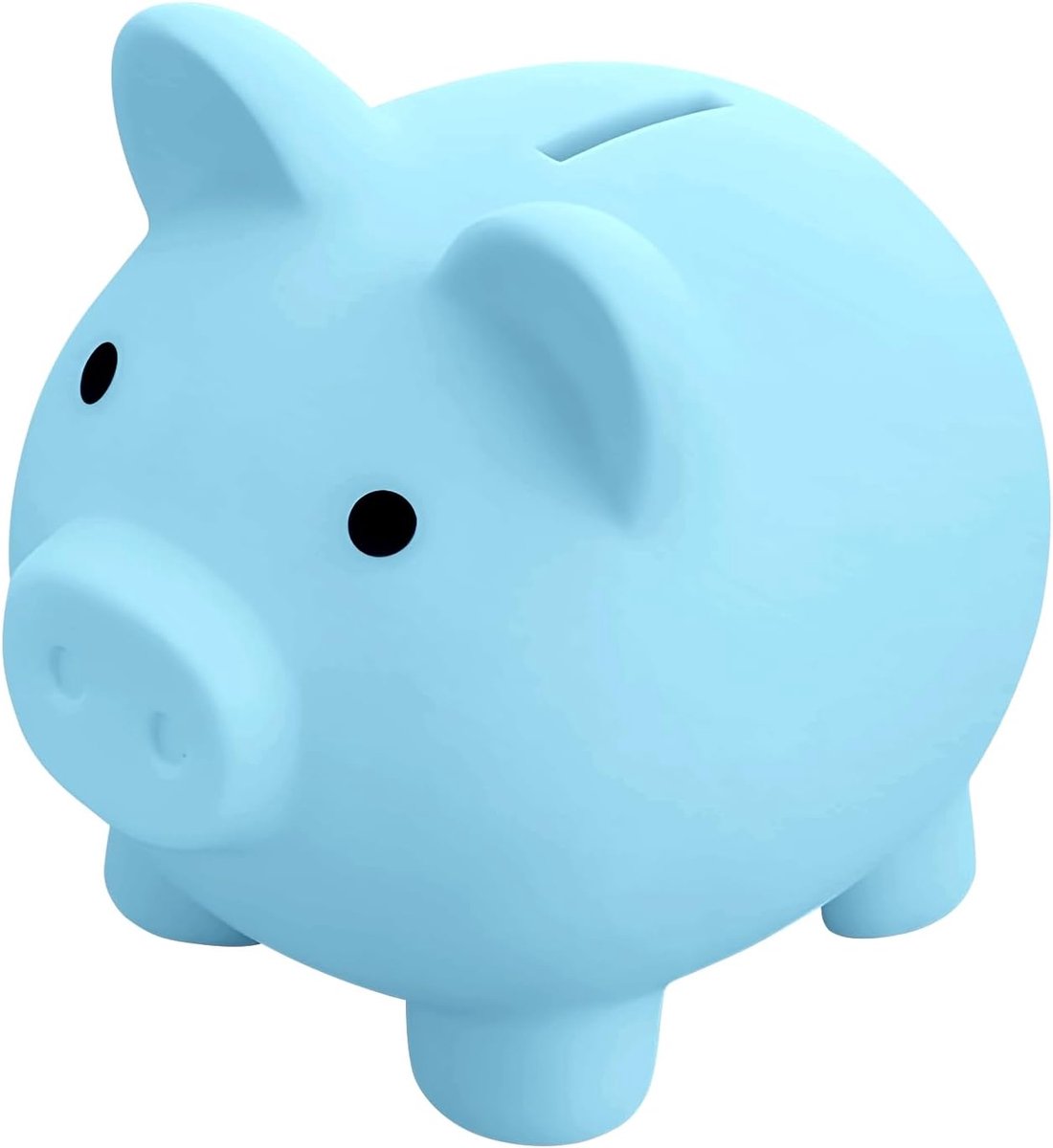 Spaarvarken voor kinderen en volwassenen, schattige spaarpot voor kinderen, voor kamerdecoratie, familie en vrienden cadeau (blauw)