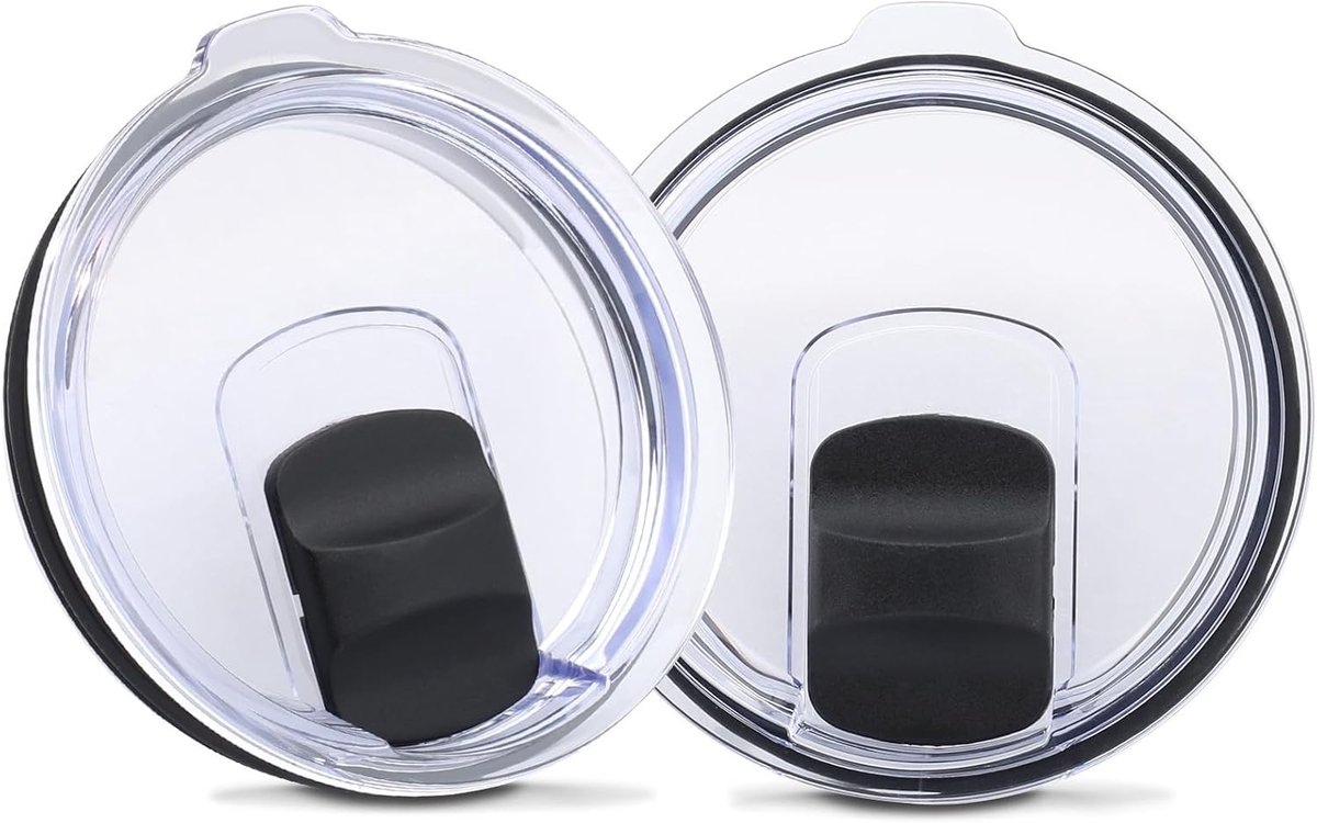 2 stuks magnetische bekerdeksel met 2 magnetische schuifschakelaars