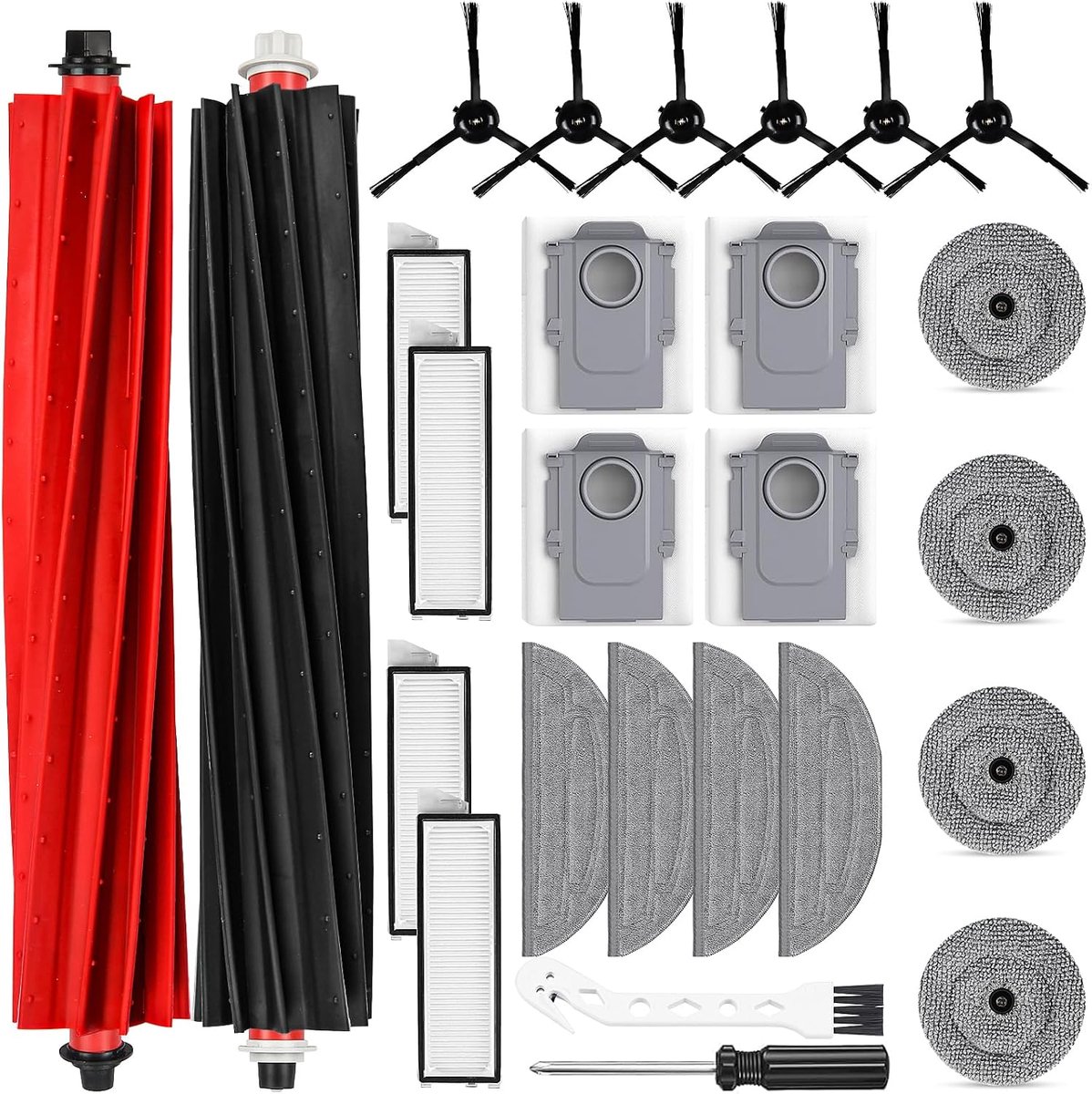 26 stuks accessoires voor Roborock S8 MaxV Ultra robotstofzuiger, 2