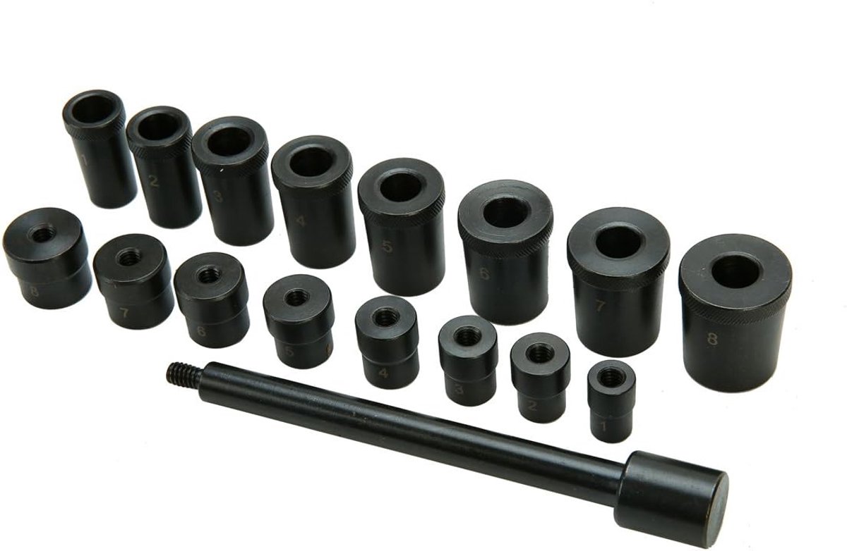 17 stuks. Koppeling centrergereedschap centreerset koppeling afstelling gereedschap centreerdoorn instelgereedschap met spanknop in koffer voor VW voor Audi voor Ford voor Opel